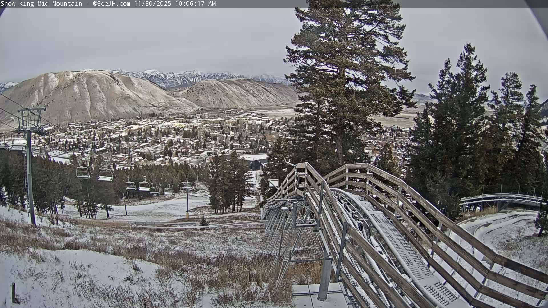 Jackson City Skyline & Alpine Slide Live Cam - Jackson, Teton, Wyoming, USA