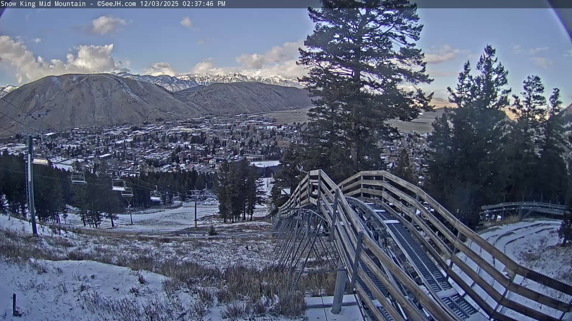 Jackson City Skyline & Alpine Slide Live Cam - Jackson, Teton, Wyoming, USA