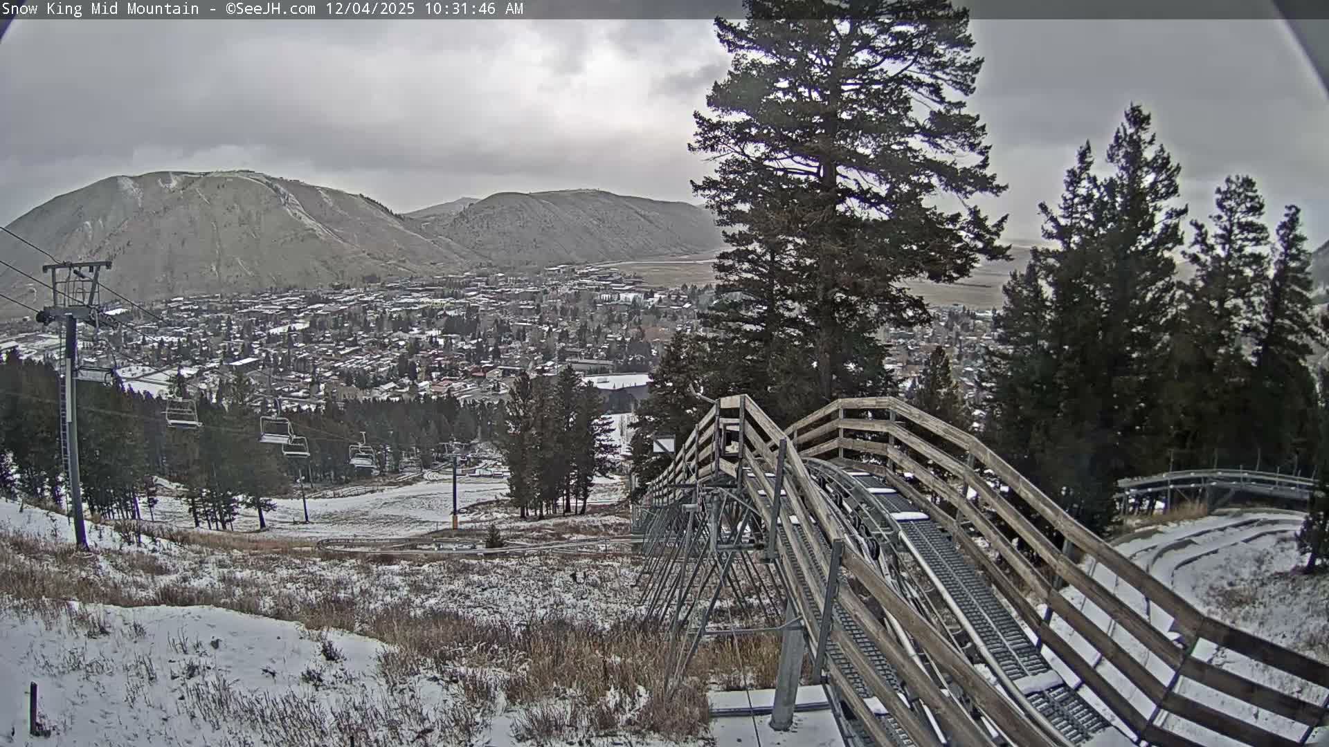 Jackson City Skyline & Alpine Slide Live Cam - Jackson, Teton, Wyoming, USA