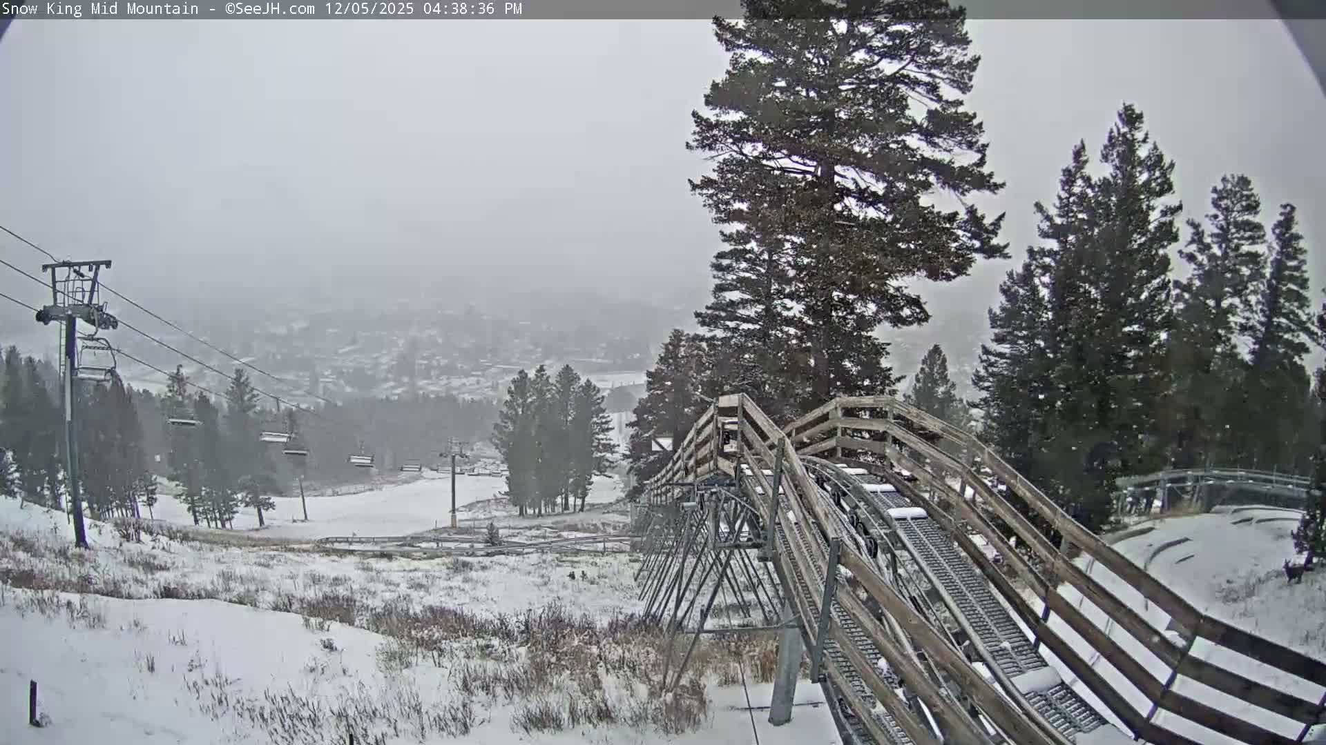 Jackson City Skyline & Alpine Slide Live Cam - Jackson, Teton, Wyoming, USA