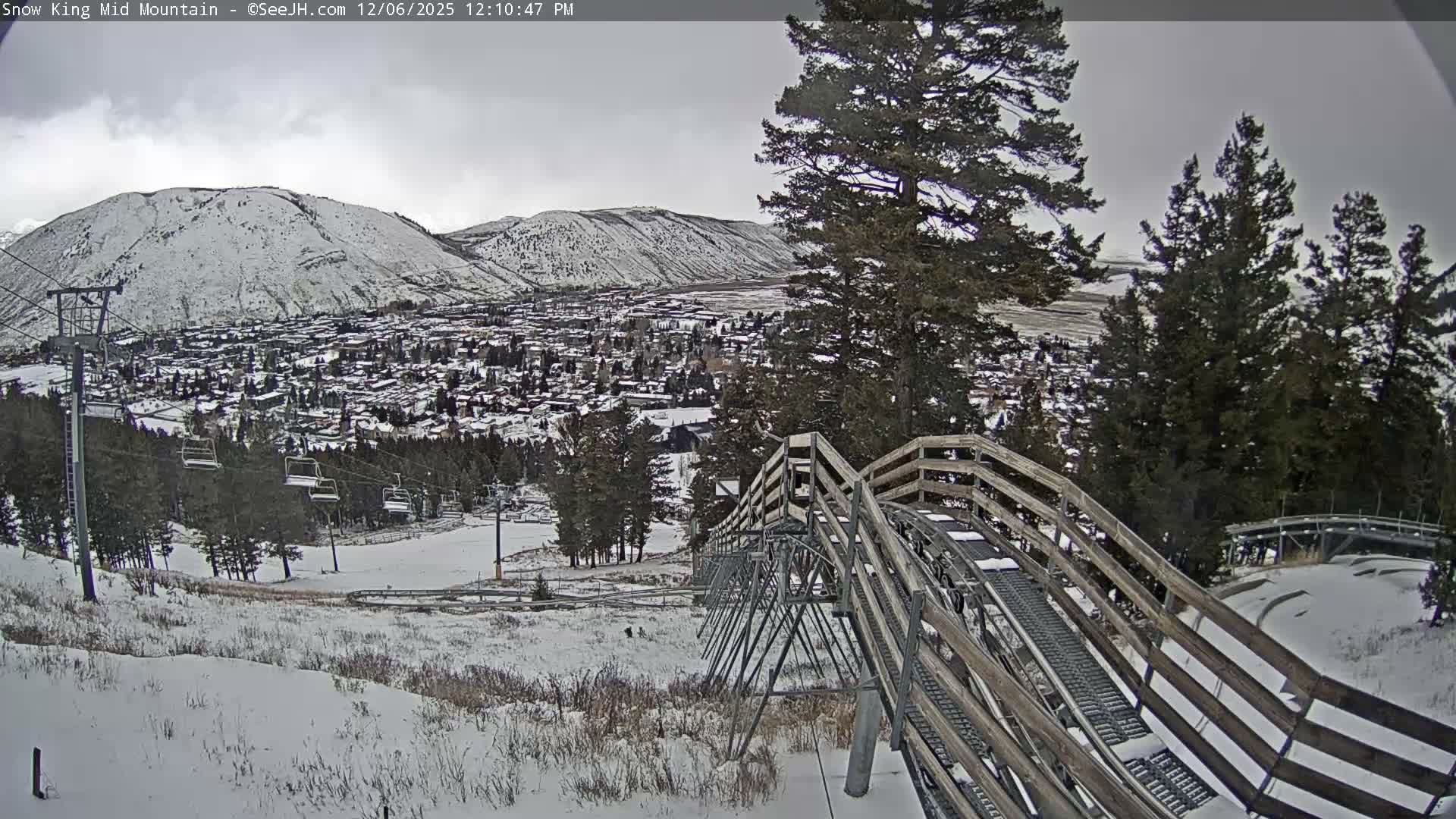 Jackson City Skyline & Alpine Slide Live Cam - Jackson, Teton, Wyoming, USA