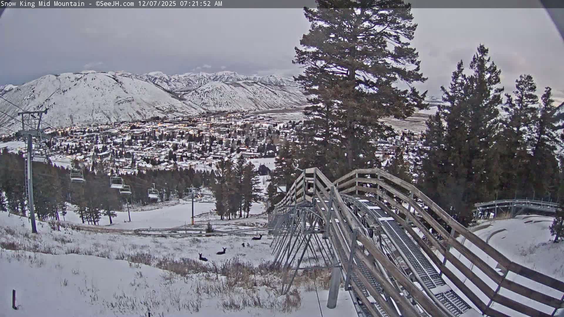 Jackson City Skyline & Alpine Slide Live Cam - Jackson, Teton, Wyoming, USA