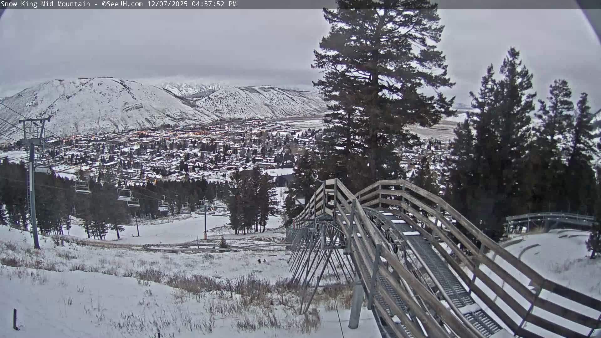Jackson City Skyline & Alpine Slide Live Cam - Jackson, Teton, Wyoming, USA
