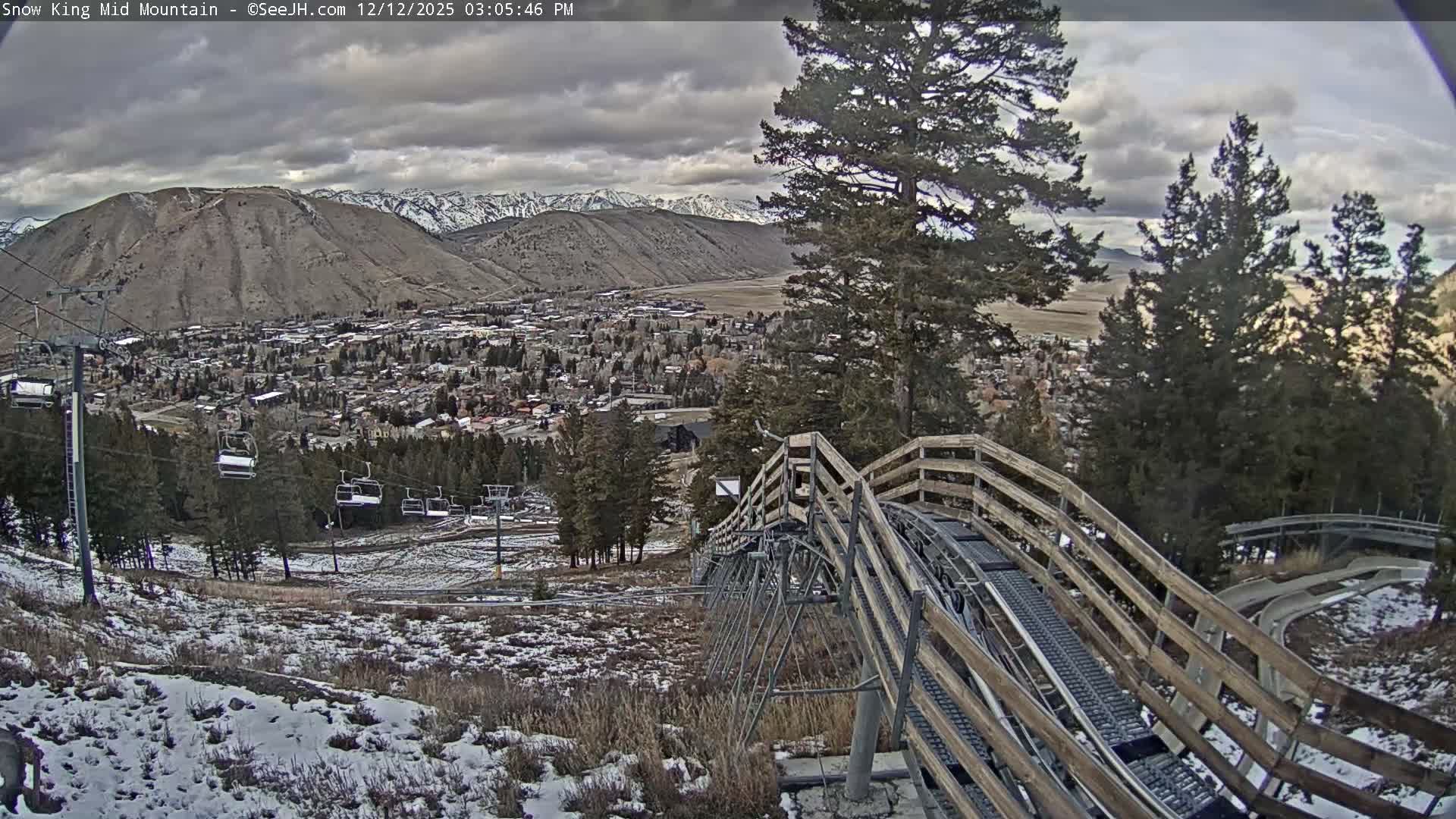 Jackson City Skyline & Alpine Slide Live Cam - Jackson, Teton, Wyoming, USA