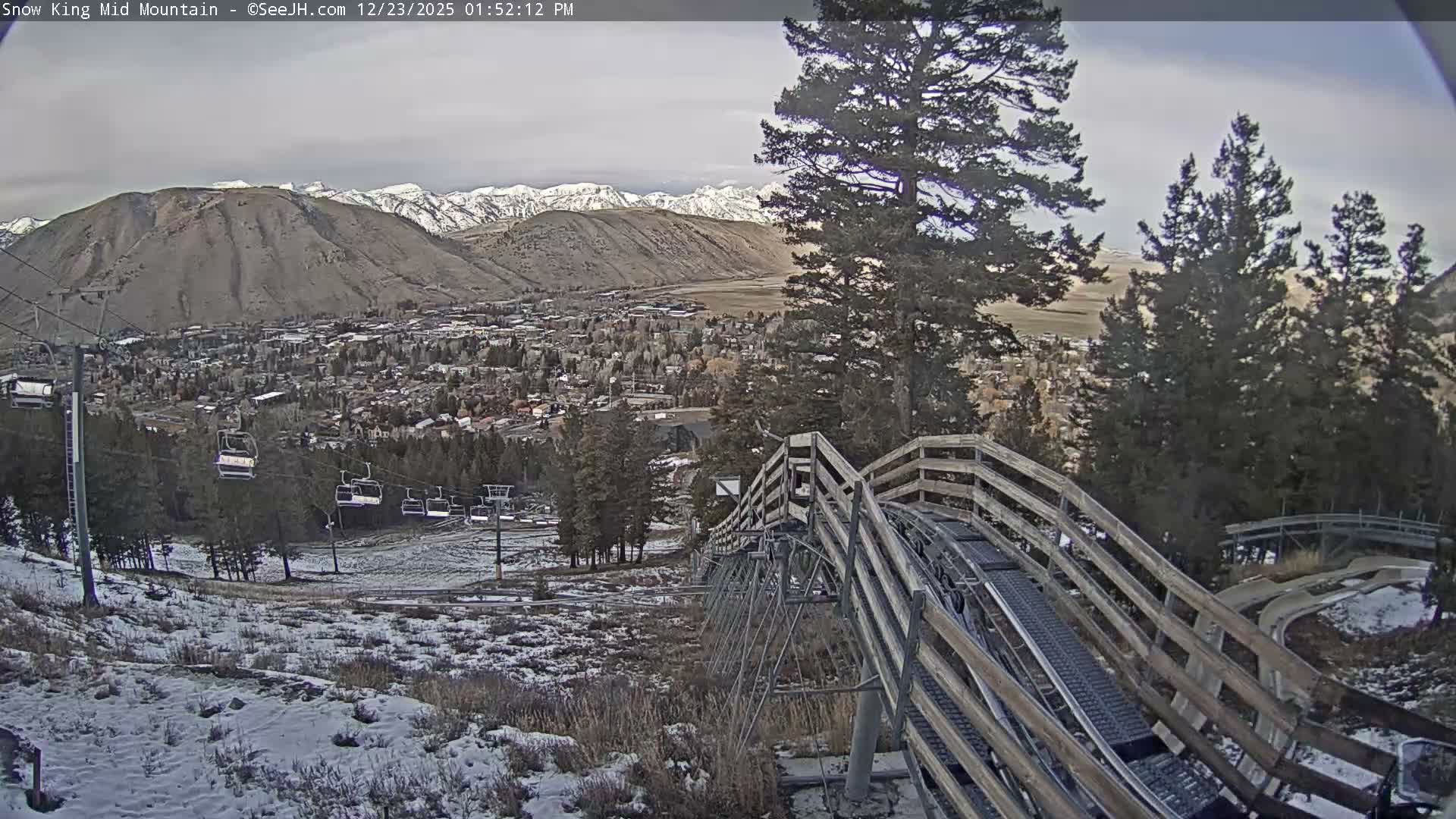 Jackson City Skyline & Alpine Slide Live Cam - Jackson, Teton, Wyoming, USA