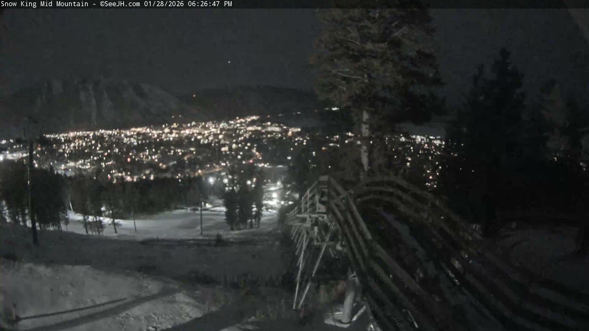 Jackson City Skyline & Alpine Slide Live Cam - Jackson, Teton, Wyoming, USA