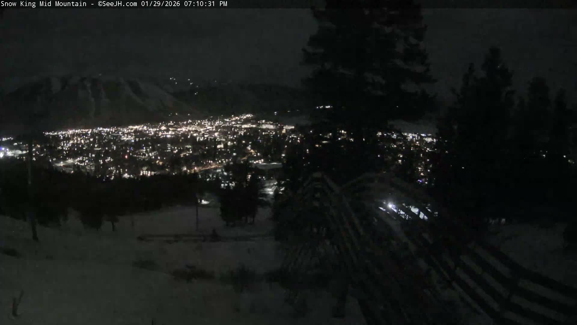 Jackson City Skyline & Alpine Slide Live Cam - Jackson, Teton, Wyoming, USA
