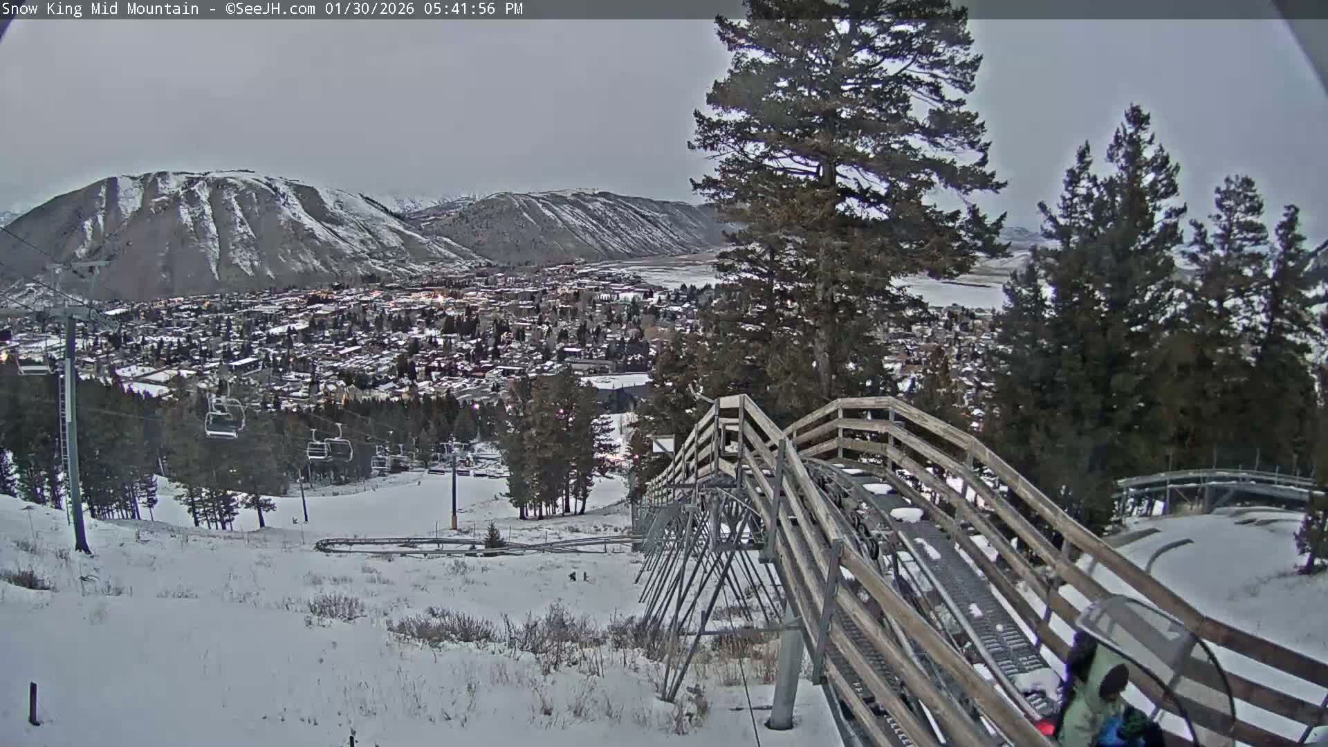 Jackson City Skyline & Alpine Slide Live Cam - Jackson, Teton, Wyoming, USA