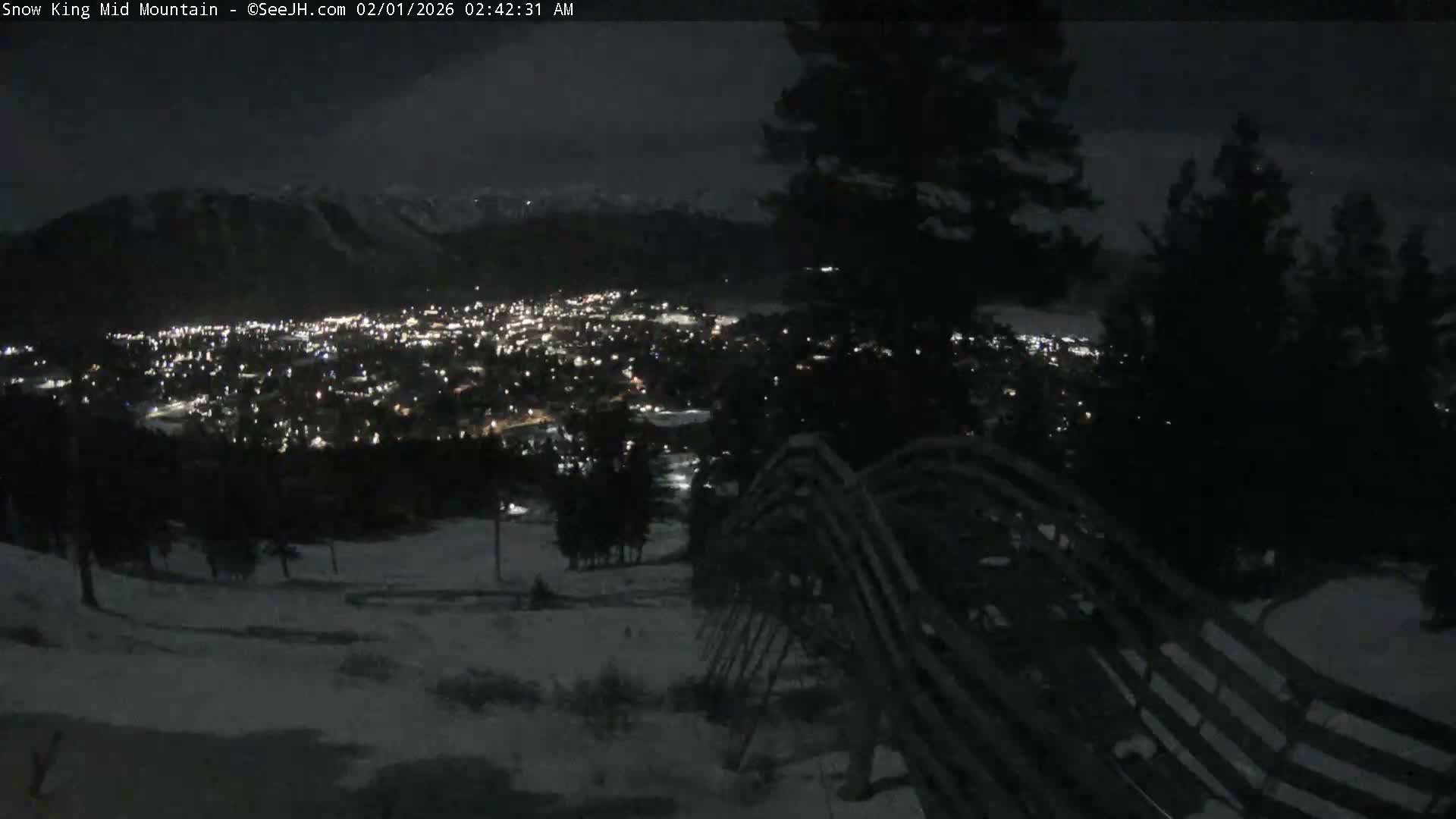 Jackson City Skyline & Alpine Slide Live Cam - Jackson, Teton, Wyoming, USA