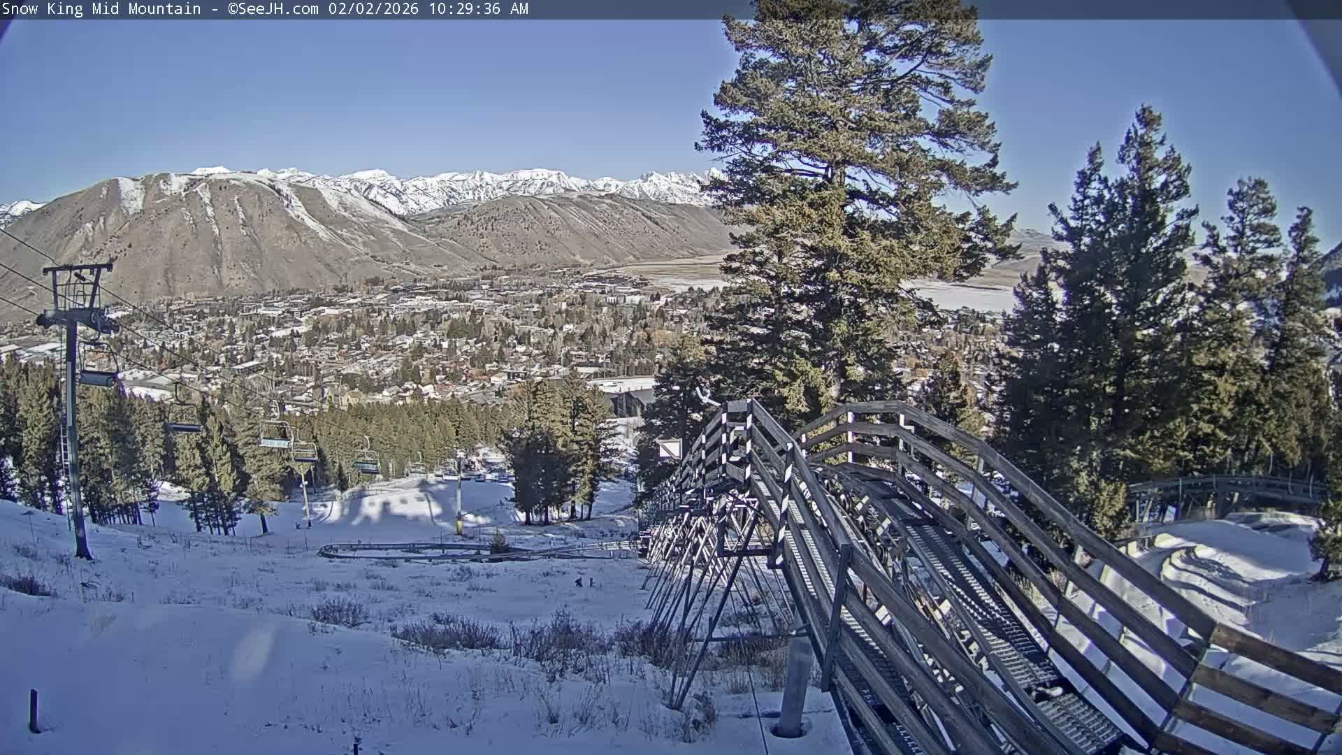 Jackson City Skyline & Alpine Slide Live Cam - Jackson, Teton, Wyoming, USA