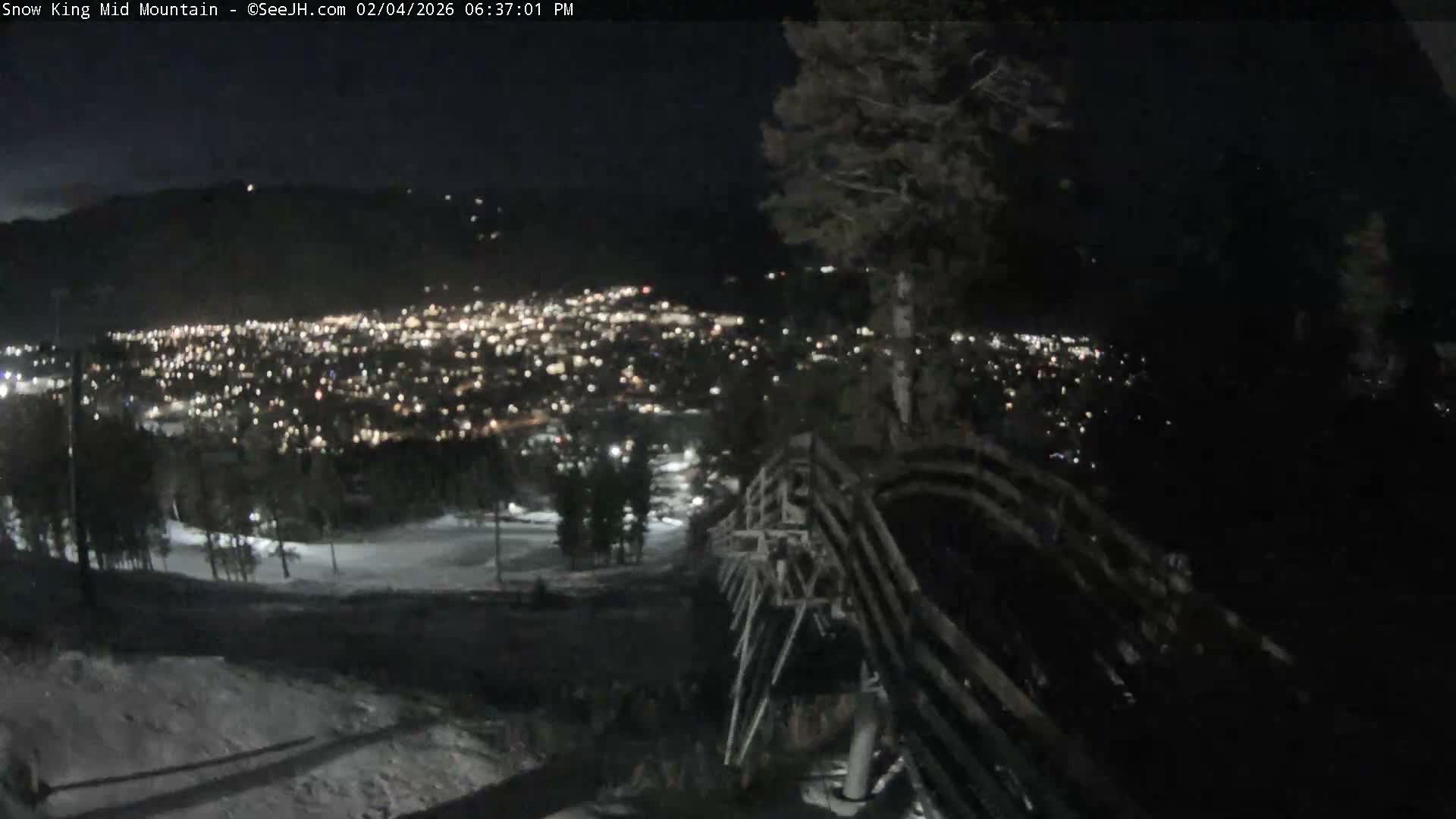 Jackson City Skyline & Alpine Slide Live Cam - Jackson, Teton, Wyoming, USA