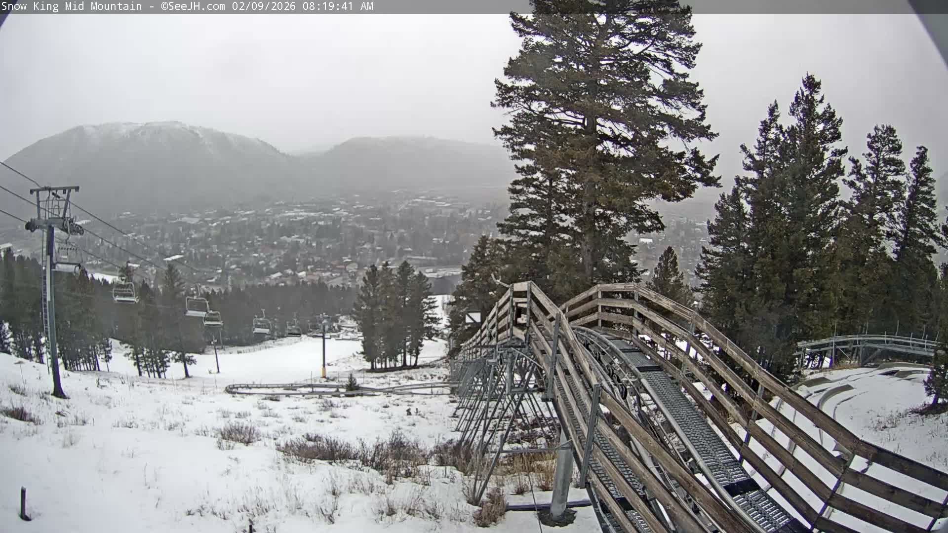 Jackson City Skyline & Alpine Slide Live Cam - Jackson, Teton, Wyoming, USA