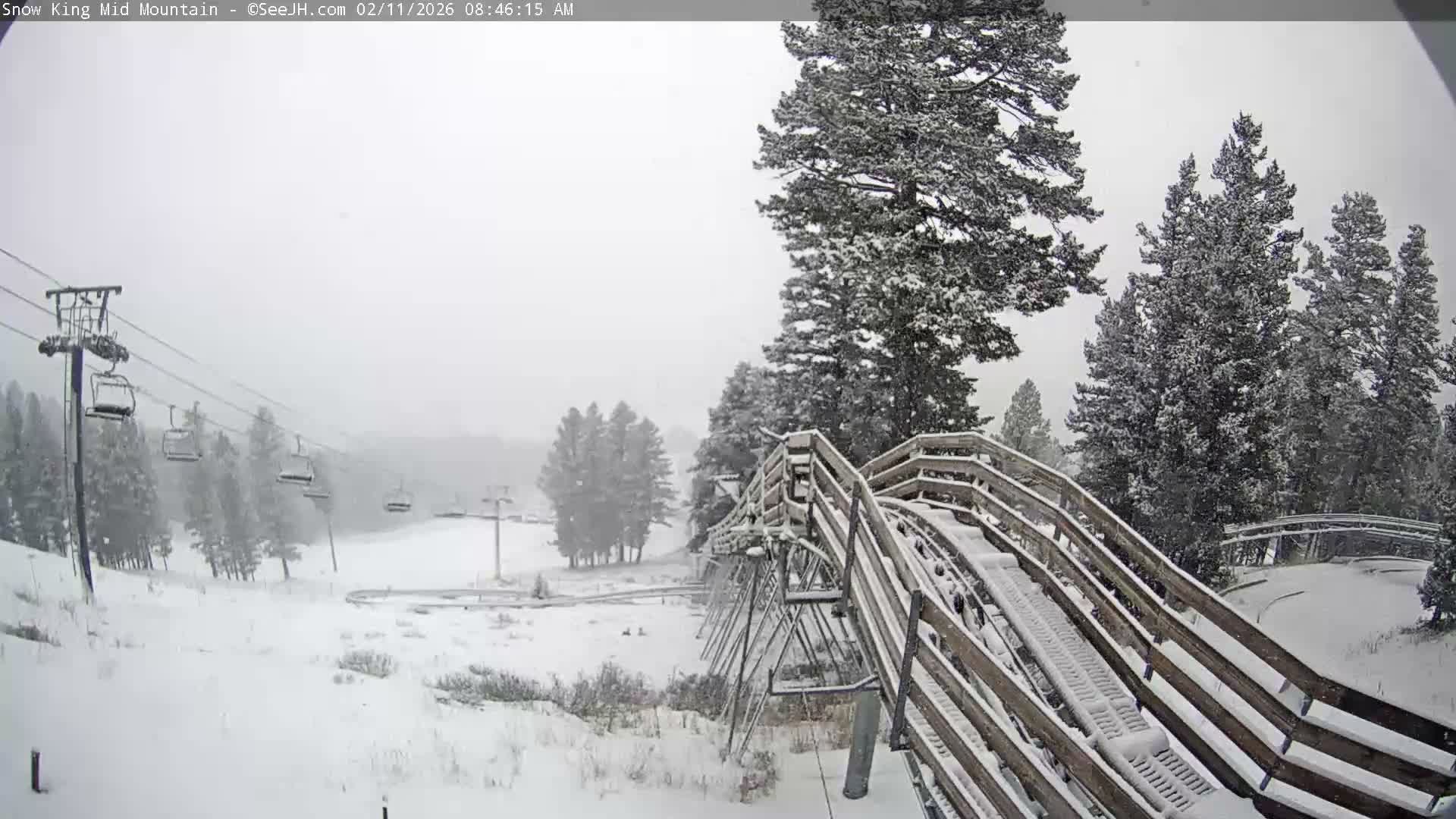 Jackson City Skyline & Alpine Slide Live Cam - Jackson, Teton, Wyoming, USA