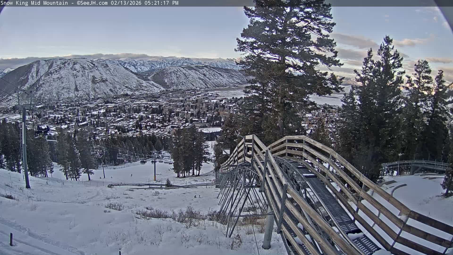 Jackson City Skyline & Alpine Slide Live Cam - Jackson, Teton, Wyoming, USA
