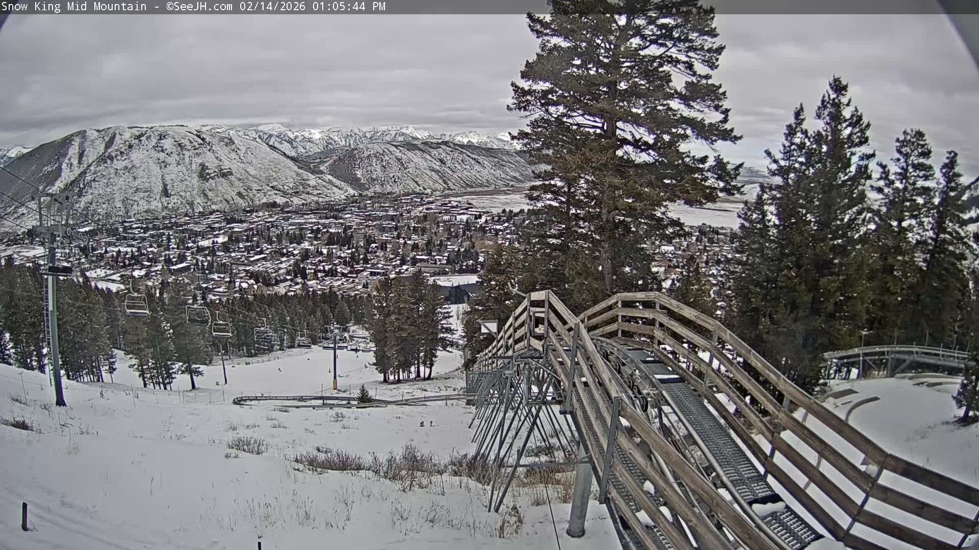 Jackson City Skyline & Alpine Slide Live Cam - Jackson, Teton, Wyoming, USA