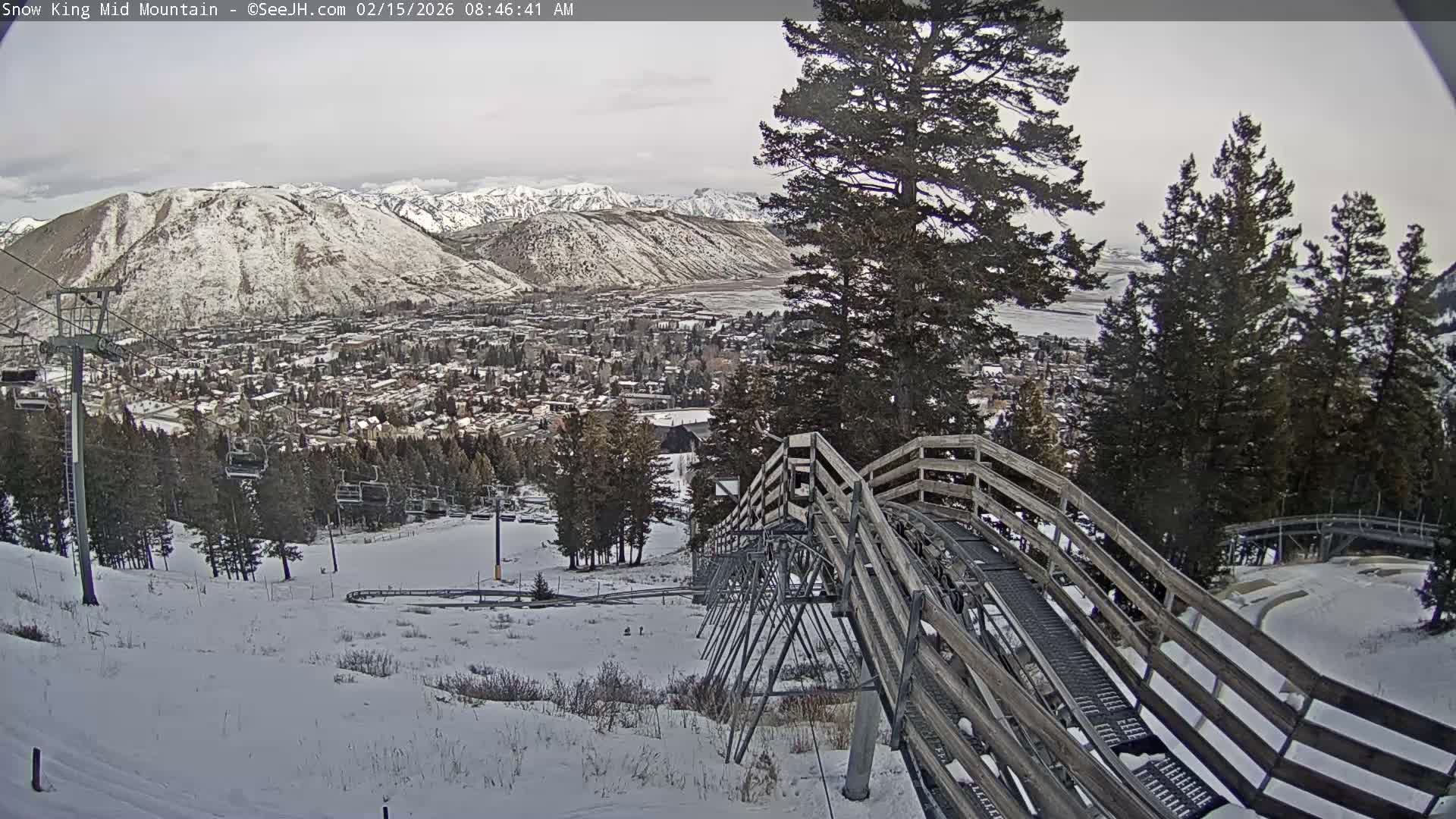 Jackson City Skyline & Alpine Slide Live Cam - Jackson, Teton, Wyoming, USA