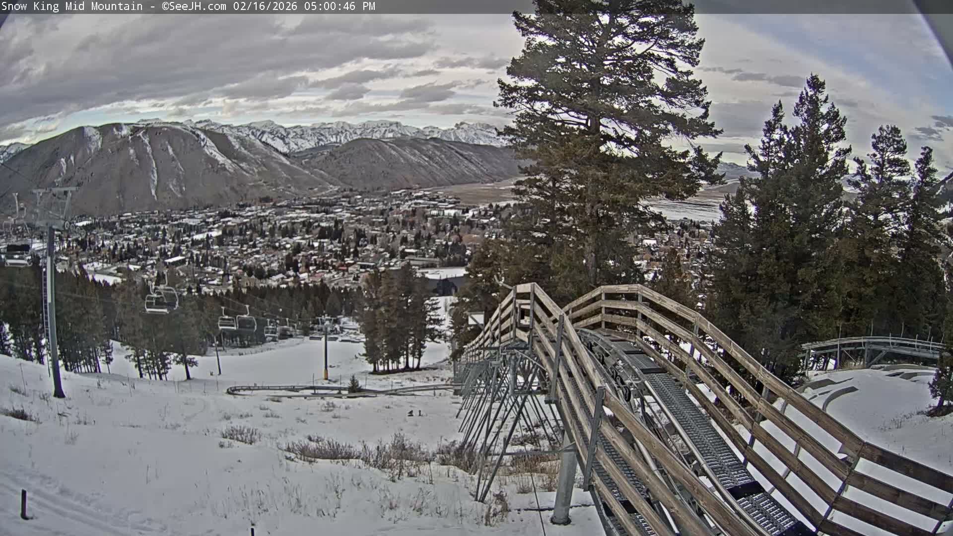 Jackson City Skyline & Alpine Slide Live Cam - Jackson, Teton, Wyoming, USA