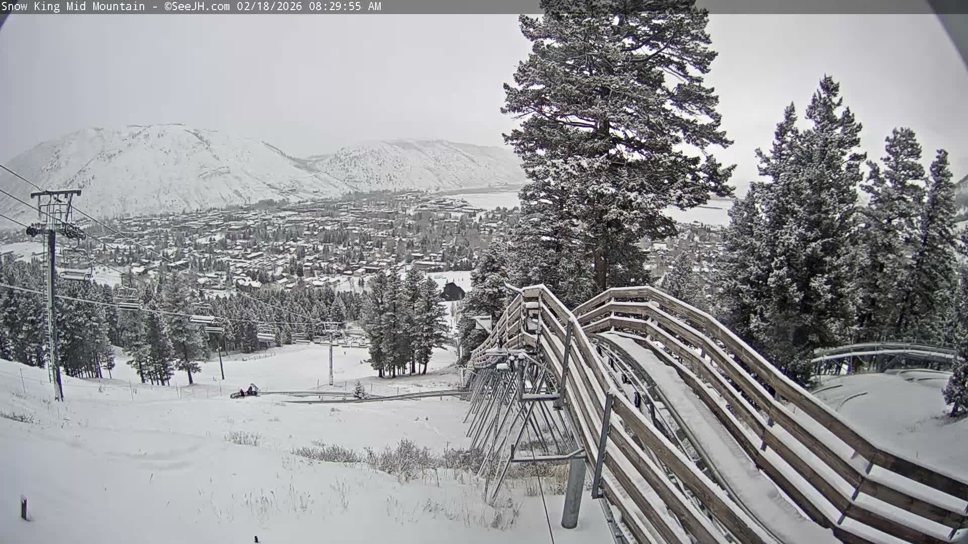 Jackson City Skyline & Alpine Slide Live Cam - Jackson, Teton, Wyoming, USA