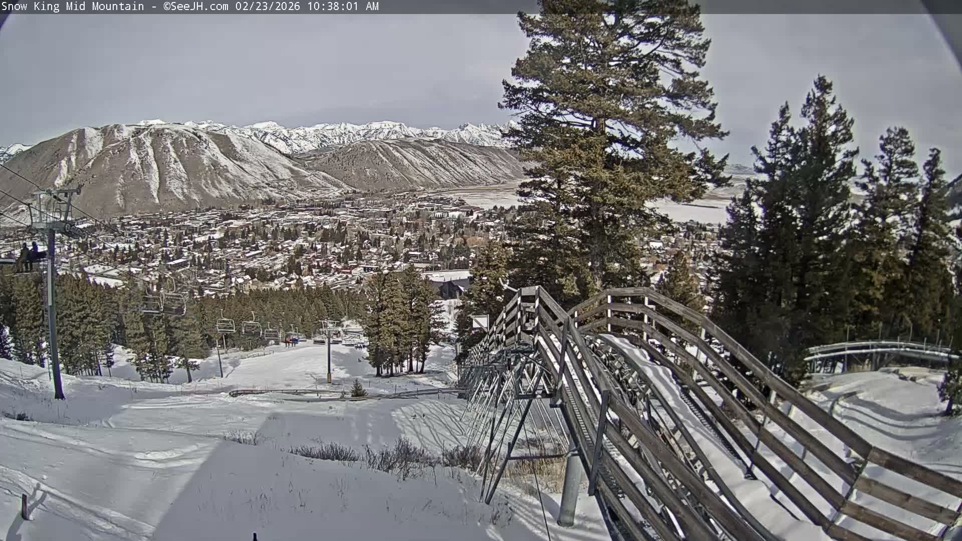 Jackson City Skyline & Alpine Slide Live Cam - Jackson, Teton, Wyoming, USA