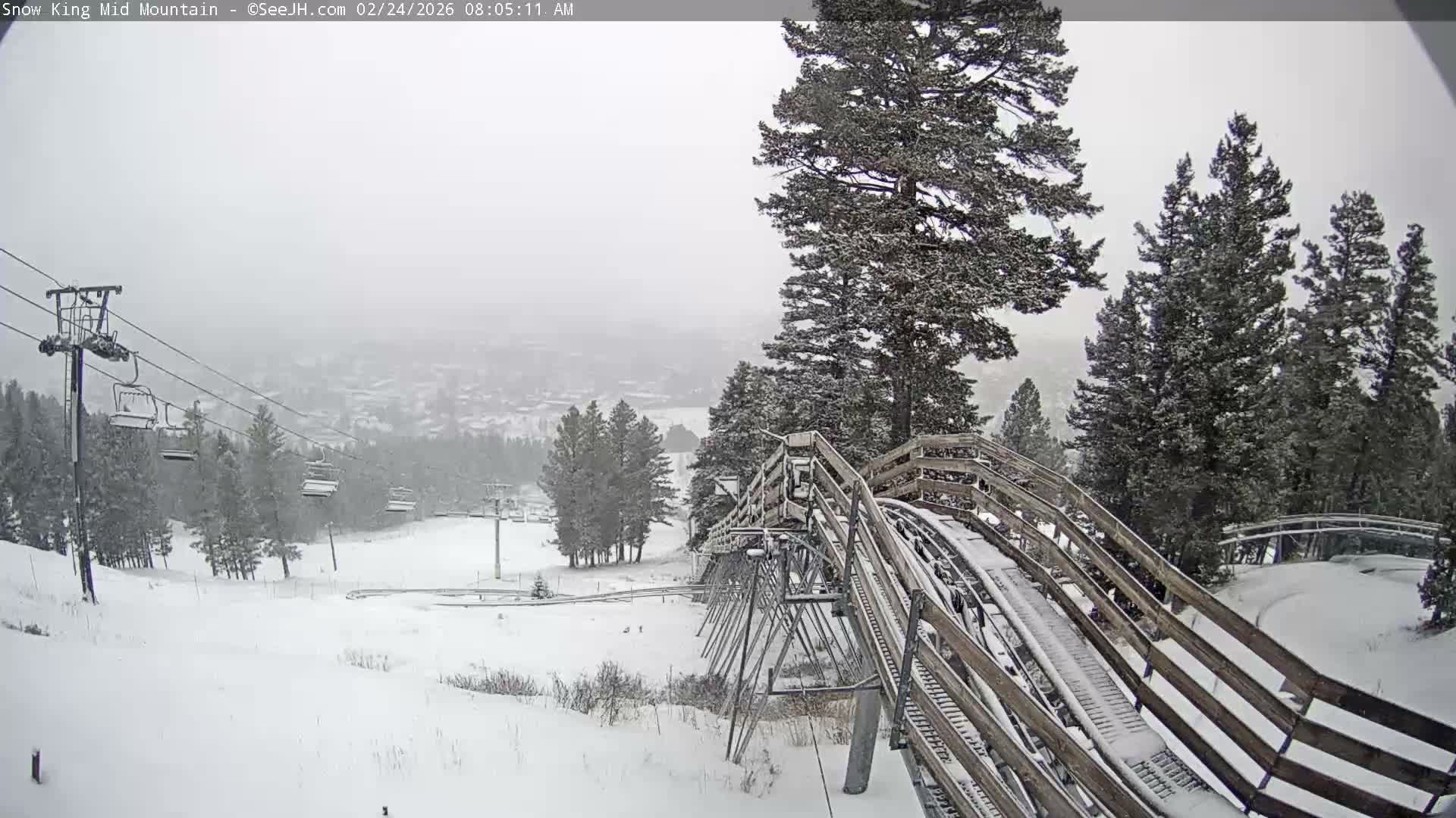 Jackson City Skyline & Alpine Slide Live Cam - Jackson, Teton, Wyoming, USA