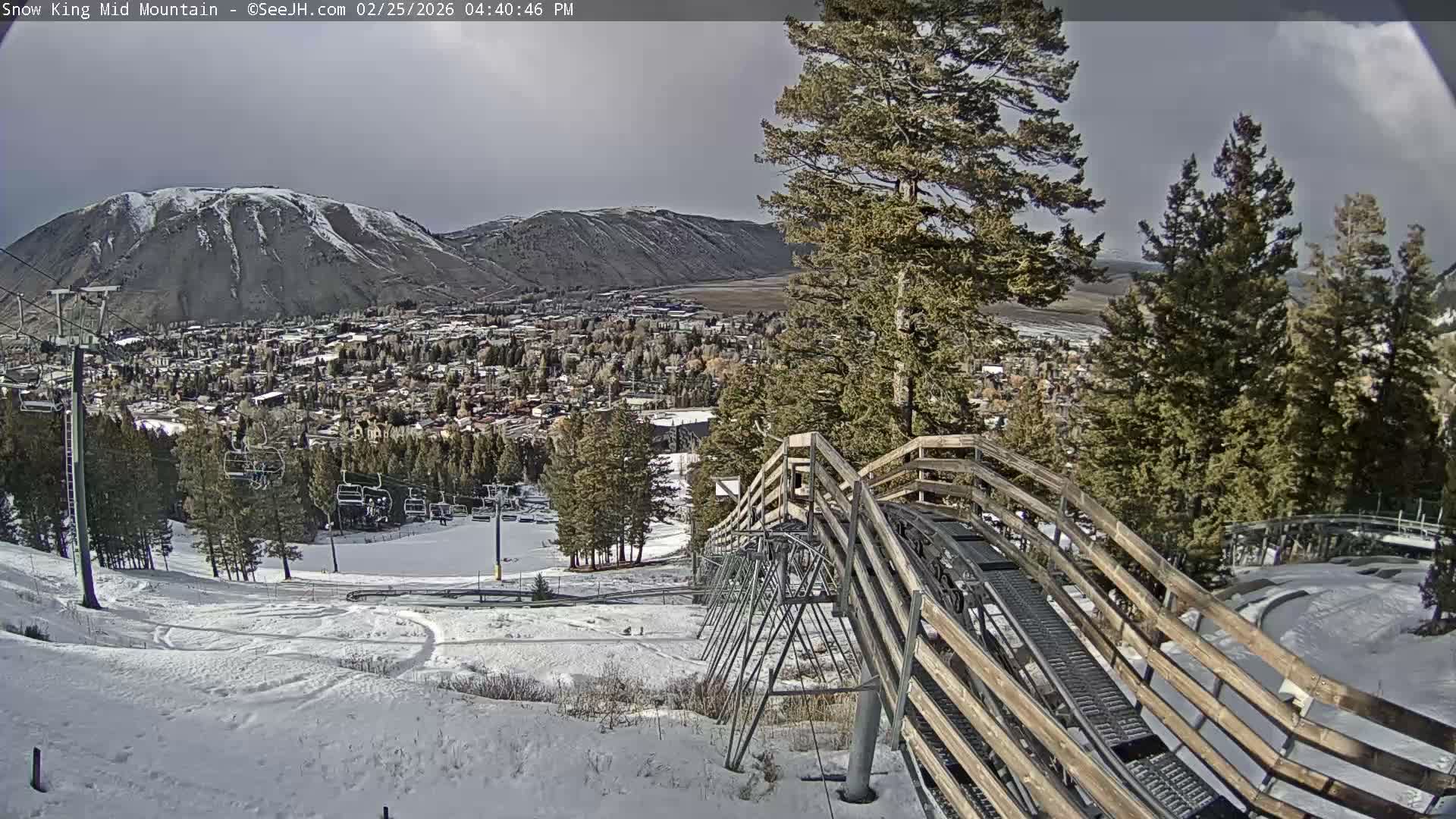 Jackson City Skyline & Alpine Slide Live Cam - Jackson, Teton, Wyoming, USA