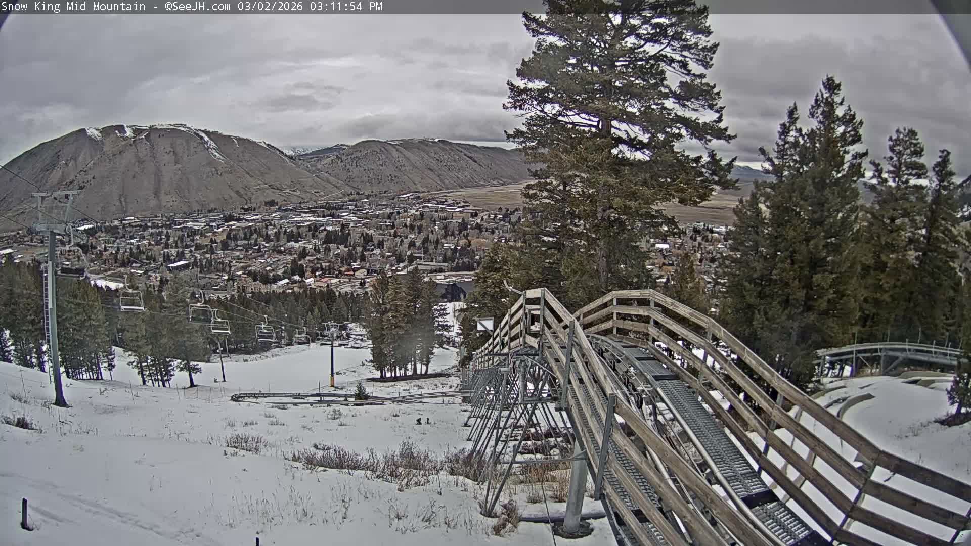 Jackson City Skyline & Alpine Slide Live Cam - Jackson, Teton, Wyoming, USA