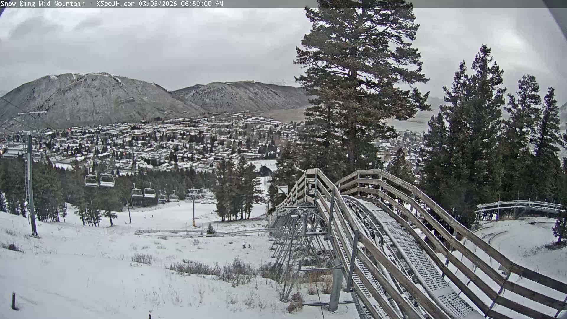 Jackson City Skyline & Alpine Slide Live Cam - Jackson, Teton, Wyoming, USA