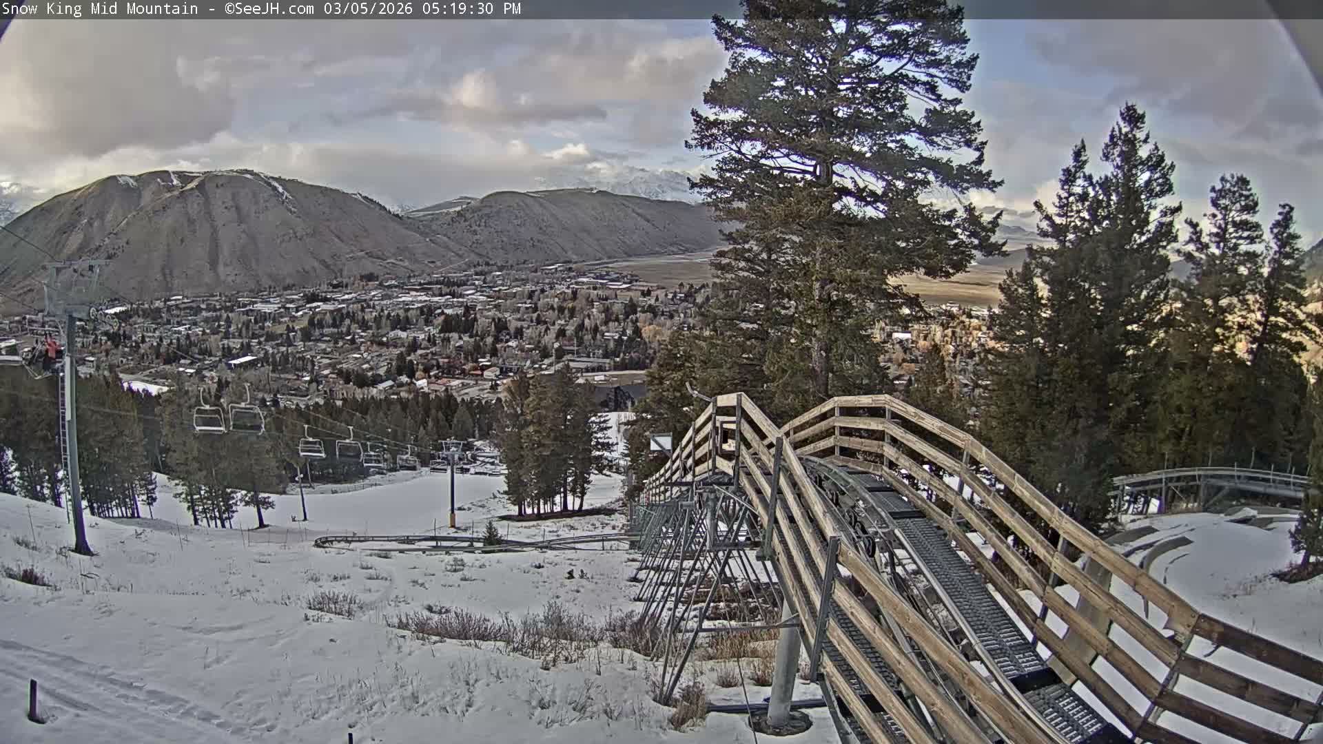Jackson City Skyline & Alpine Slide Live Cam - Jackson, Teton, Wyoming, USA