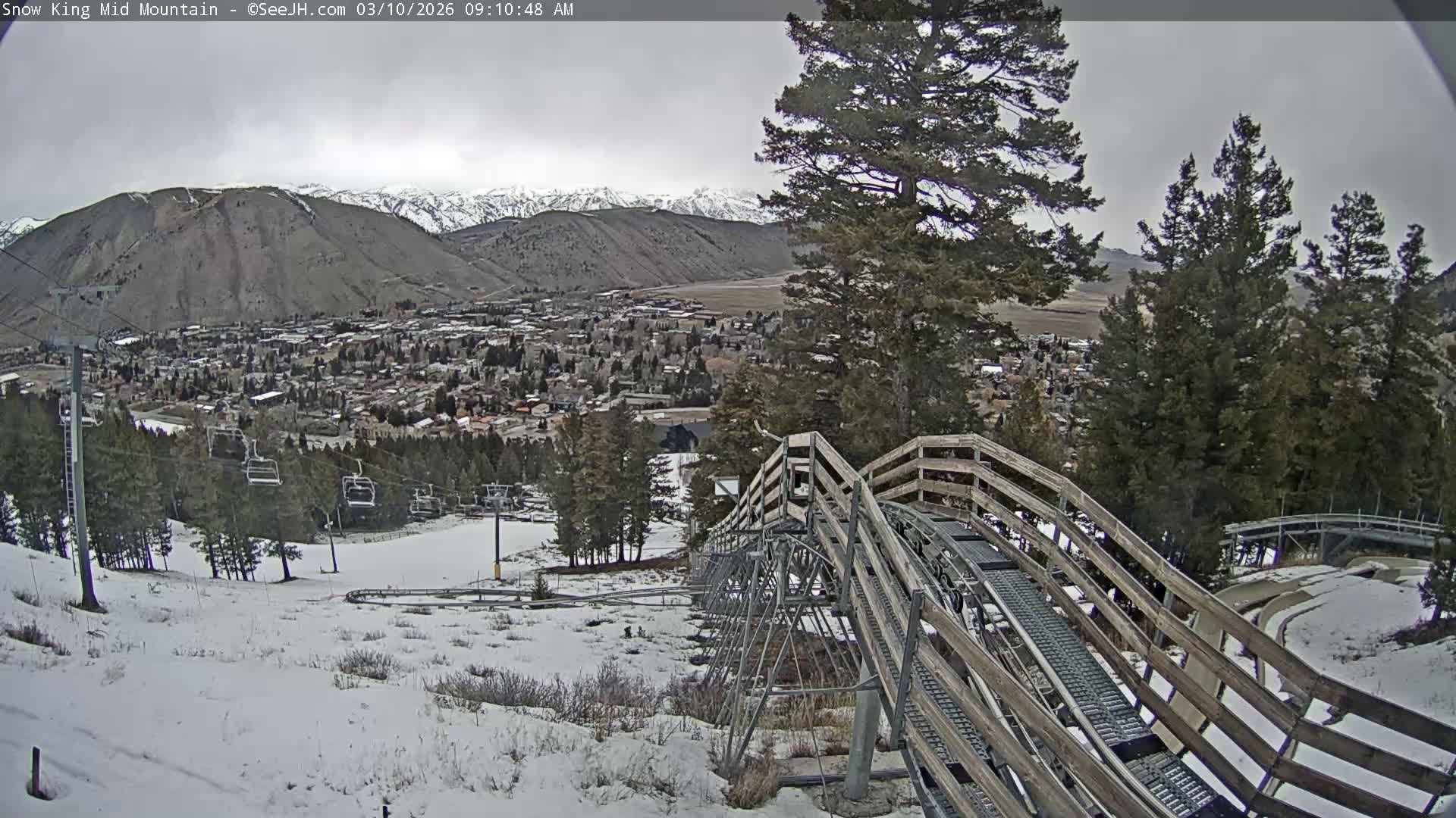 Jackson City Skyline & Alpine Slide Live Cam - Jackson, Teton, Wyoming, USA