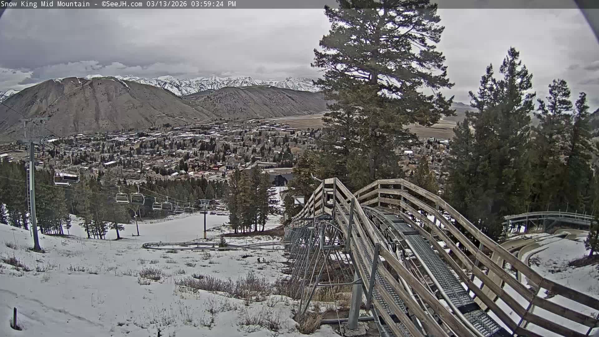 Jackson City Skyline & Alpine Slide Live Cam - Jackson, Teton, Wyoming, USA