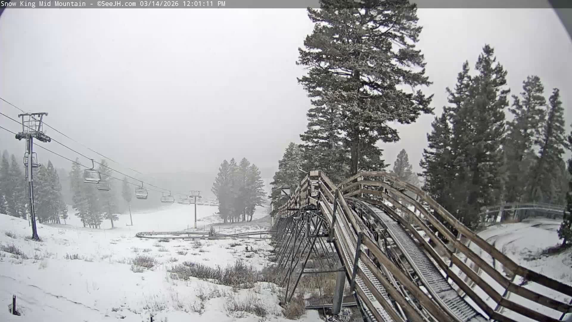 Jackson City Skyline & Alpine Slide Live Cam - Jackson, Teton, Wyoming, USA