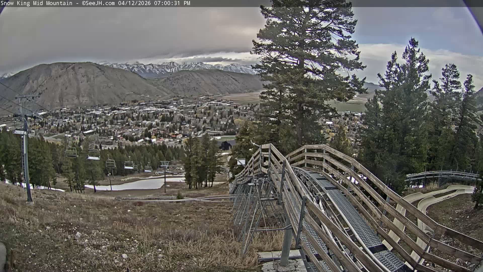 Jackson City Skyline & Alpine Slide Live Cam - Jackson, Teton, Wyoming, USA