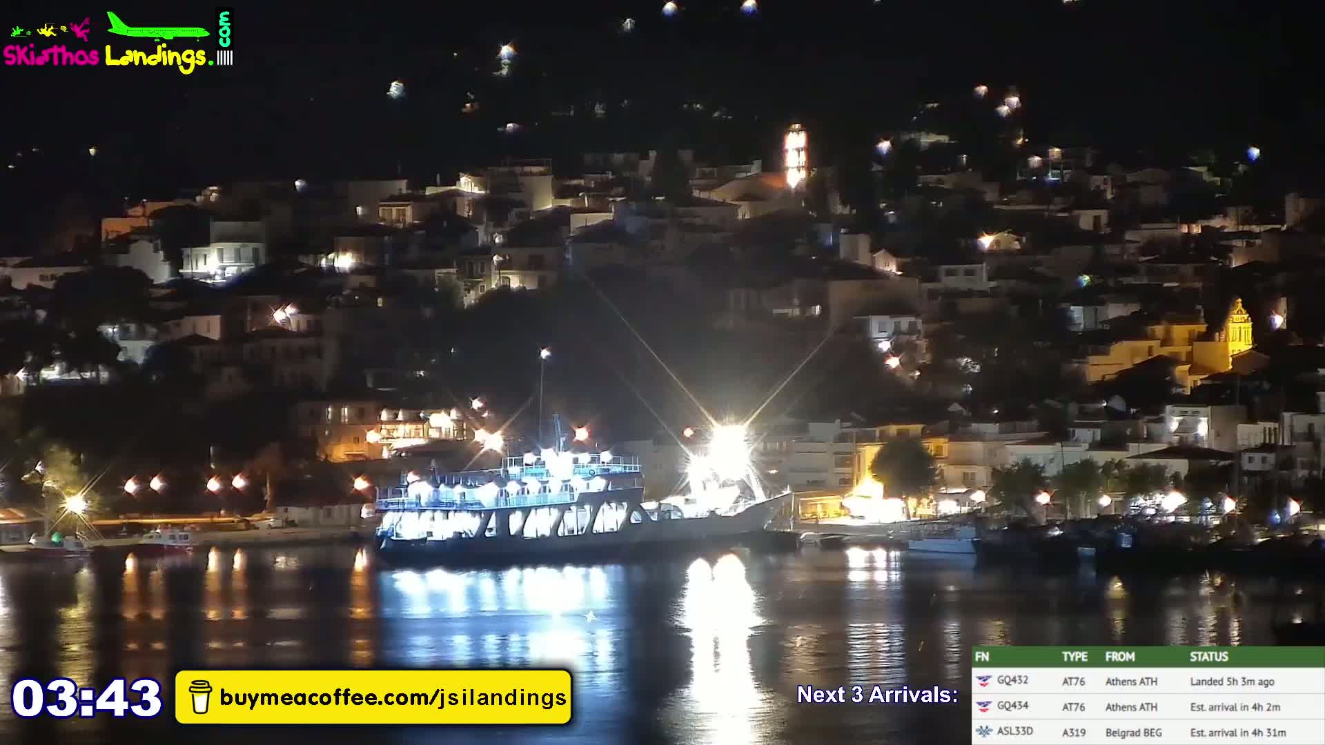 Skiathos Island Alexandros Papadiamantis National Airport Live Cam JSI / LGSK - Xanemos, Skiáthos, Sporades, Thessaly & Central Greece (Thessalía), Greece