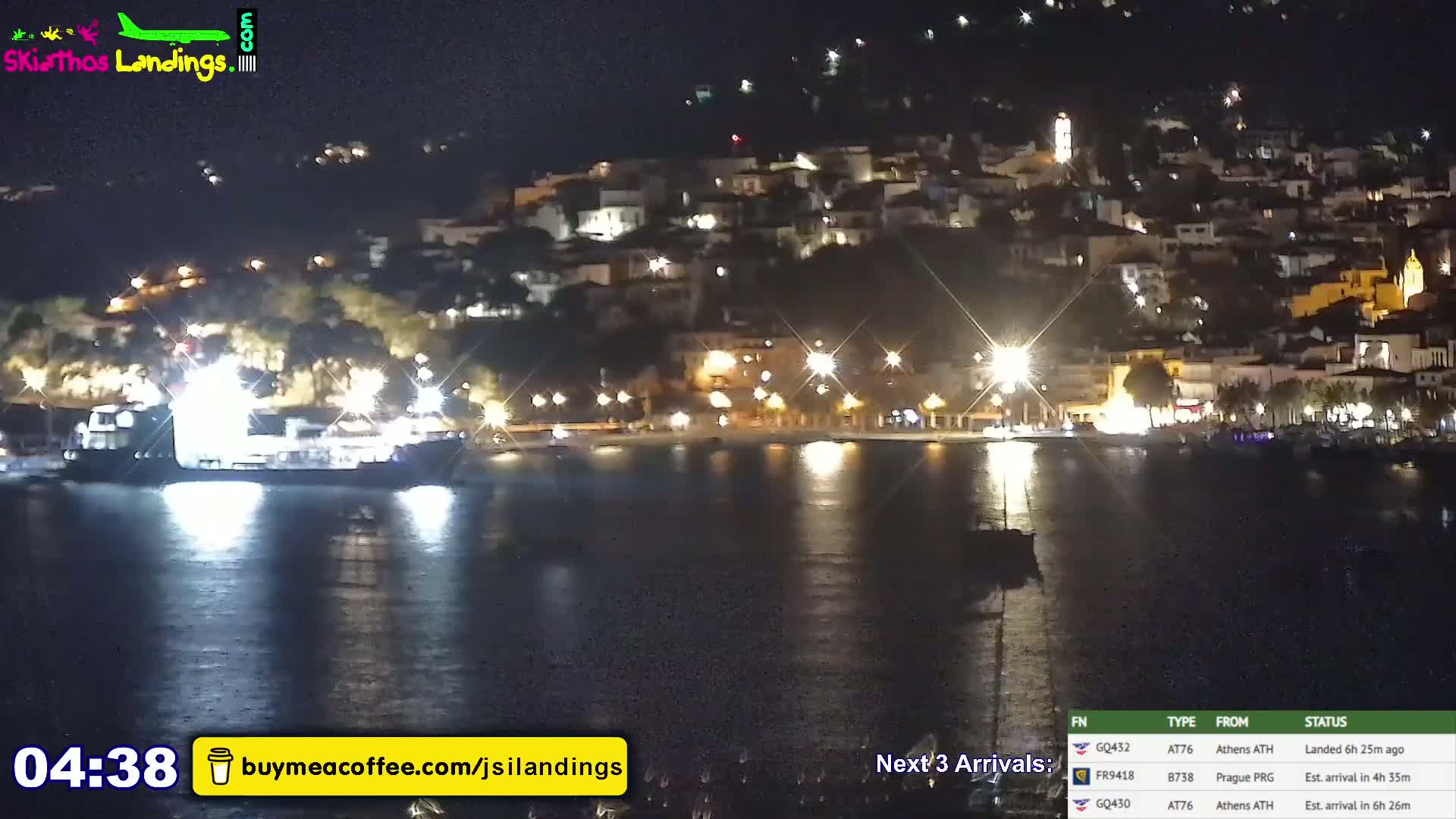 Skiathos Island Alexandros Papadiamantis National Airport Live Cam JSI / LGSK - Xanemos, Skiáthos, Sporades, Thessaly & Central Greece (Thessalía), Greece
