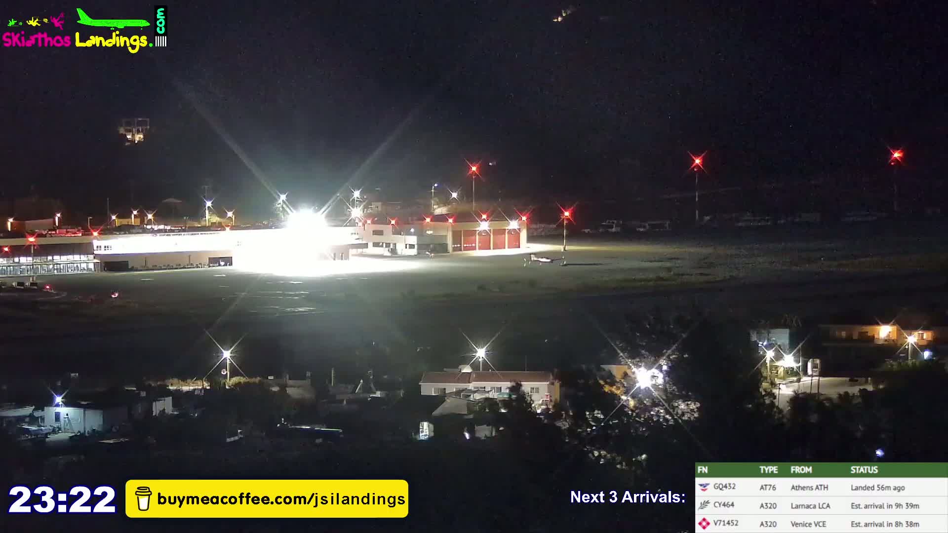Skiathos Island Alexandros Papadiamantis National Airport Live Cam JSI / LGSK - Xanemos, Skiáthos, Sporades, Thessaly & Central Greece (Thessalía), Greece