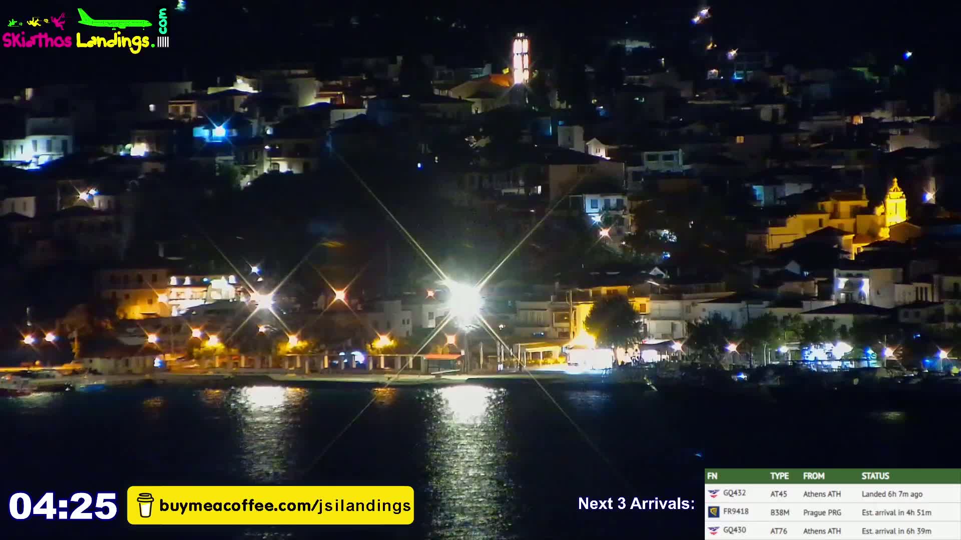 Skiathos Island Alexandros Papadiamantis National Airport Live Cam JSI / LGSK - Xanemos, Skiáthos, Sporades, Thessaly & Central Greece (Thessalía), Greece