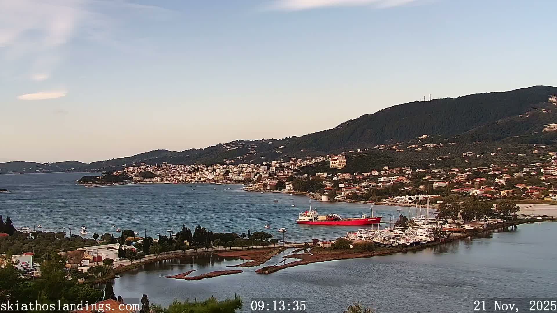 Skiathos Island Alexandros Papadiamantis National Airport Live Cam JSI / LGSK - Xanemos, Skiáthos, Sporades, Thessaly & Central Greece (Thessalía), Greece