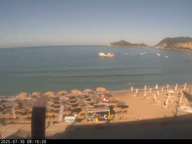 Corfu, Paralia Agios Georgios Beach Live Cam - San George, Agious Georgious, North Corfu (Vóreia Kérkyra), Corfu (Kérkyra), Ionian Islands (Periféreia Ioníon Níson), Greece