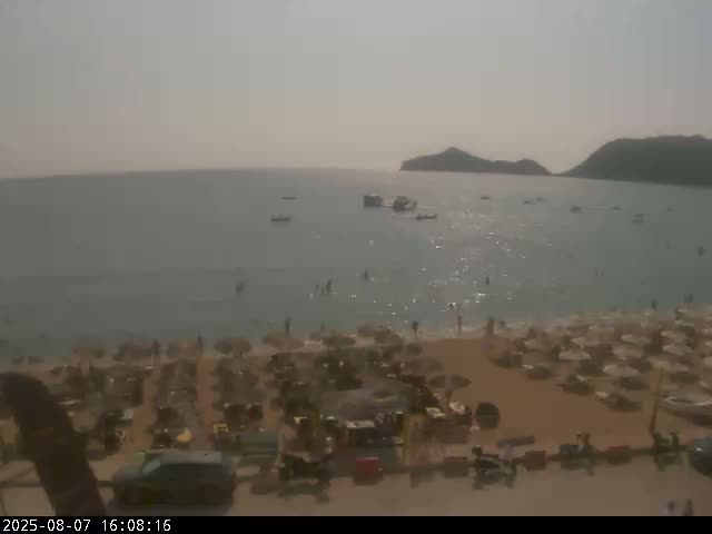 Corfu, Paralia Agios Georgios Beach Live Cam - San George, Agious Georgious, North Corfu (Vóreia Kérkyra), Corfu (Kérkyra), Ionian Islands (Periféreia Ioníon Níson), Greece
