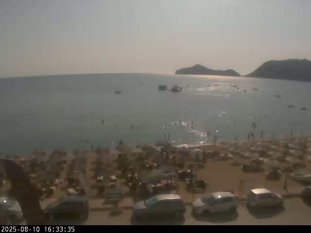 Corfu, Paralia Agios Georgios Beach Live Cam - San George, Agious Georgious, North Corfu (Vóreia Kérkyra), Corfu (Kérkyra), Ionian Islands (Periféreia Ioníon Níson), Greece