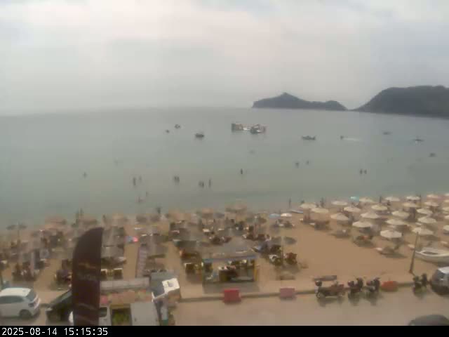 Corfu, Paralia Agios Georgios Beach Live Cam - San George, Agious Georgious, North Corfu (Vóreia Kérkyra), Corfu (Kérkyra), Ionian Islands (Periféreia Ioníon Níson), Greece