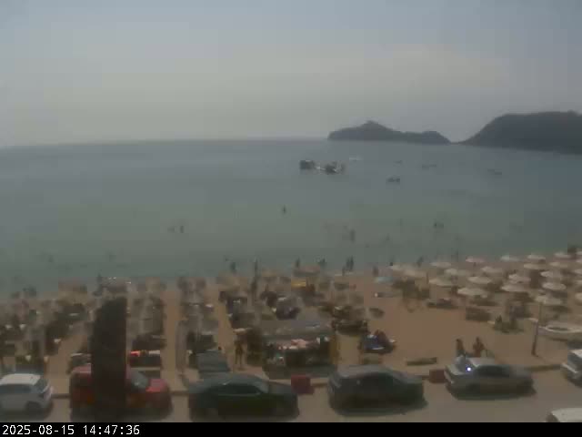 Corfu, Paralia Agios Georgios Beach Live Cam - San George, Agious Georgious, North Corfu (Vóreia Kérkyra), Corfu (Kérkyra), Ionian Islands (Periféreia Ioníon Níson), Greece