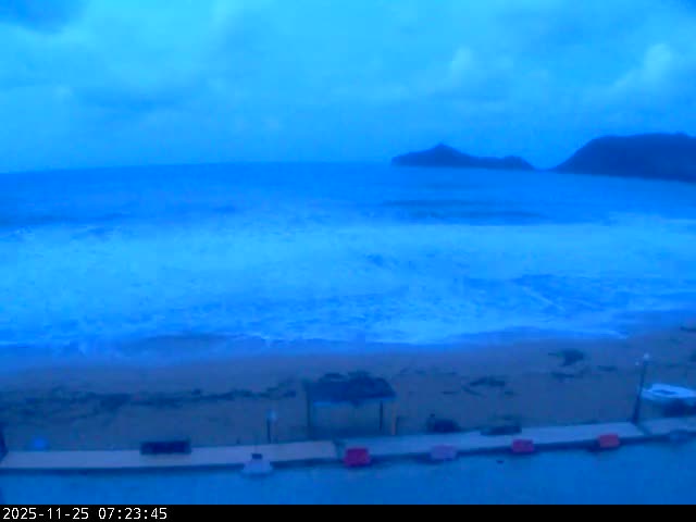 Corfu, Paralia Agios Georgios Beach Live Cam - San George, Agious Georgious, North Corfu (Vóreia Kérkyra), Corfu (Kérkyra), Ionian Islands (Periféreia Ioníon Níson), Greece