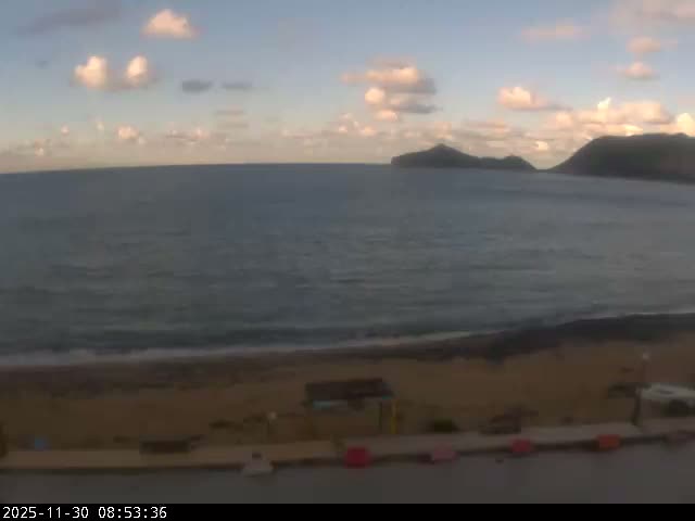 Corfu, Paralia Agios Georgios Beach Live Cam - San George, Agious Georgious, North Corfu (Vóreia Kérkyra), Corfu (Kérkyra), Ionian Islands (Periféreia Ioníon Níson), Greece