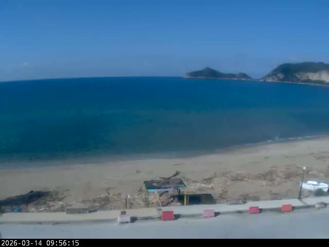 Corfu, Paralia Agios Georgios Beach Live Cam - San George, Agious Georgious, North Corfu (Vóreia Kérkyra), Corfu (Kérkyra), Ionian Islands (Periféreia Ioníon Níson), Greece