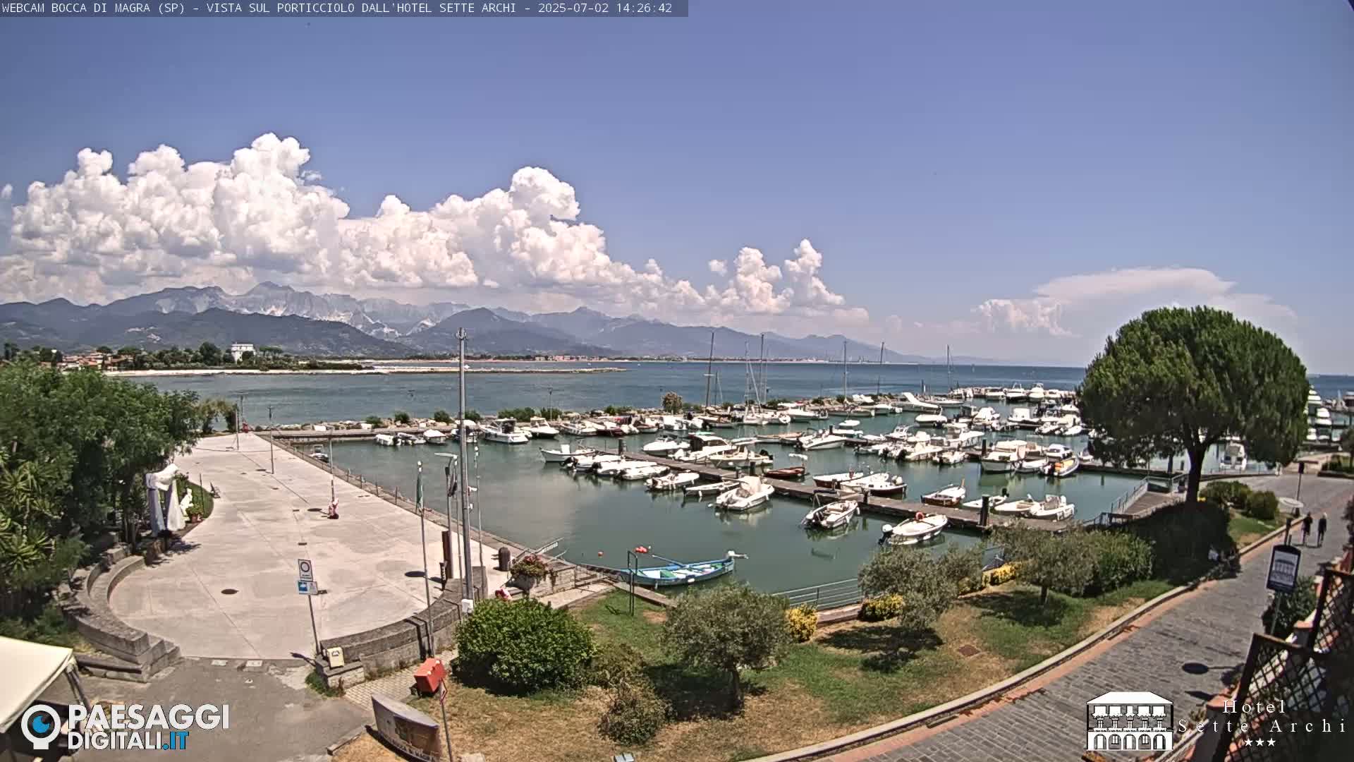  Bocca di Magra Harbor Live Cam - La Spezia, Liguria, Italy