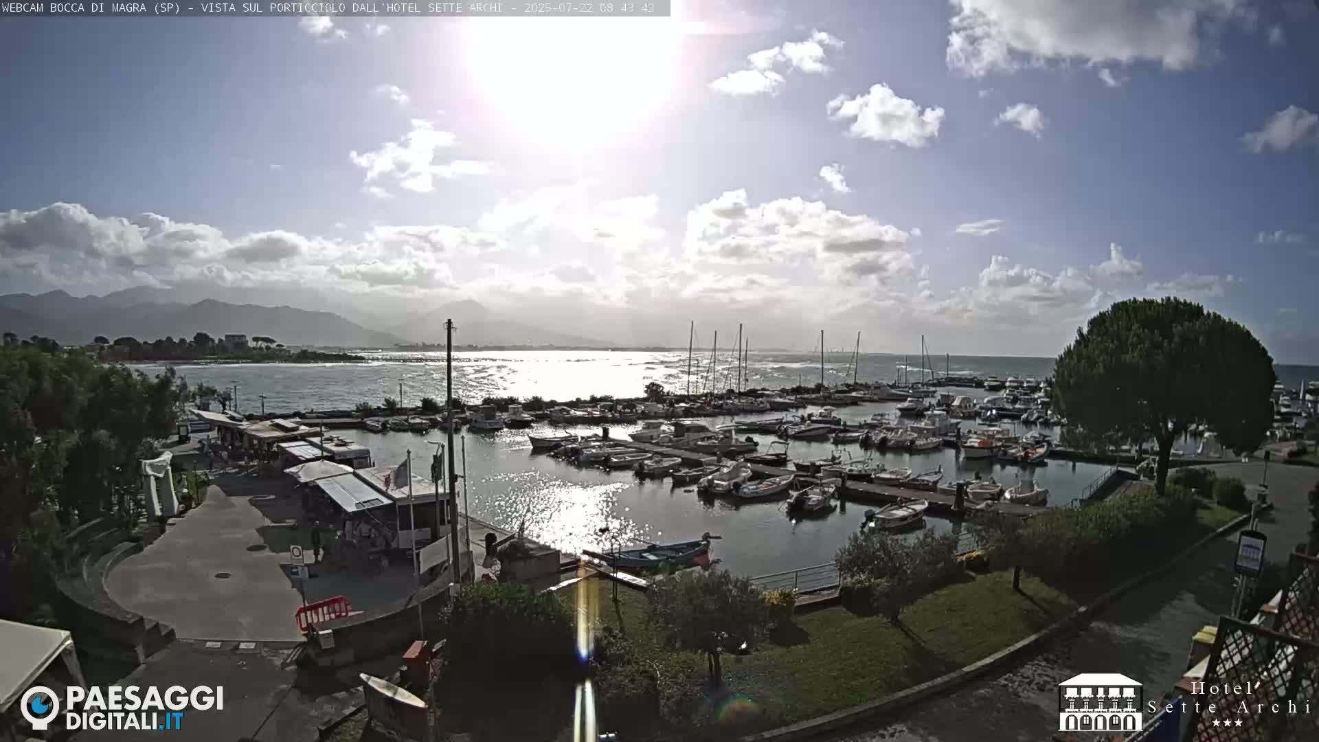  Bocca di Magra Harbor Live Cam - La Spezia, Liguria, Italy