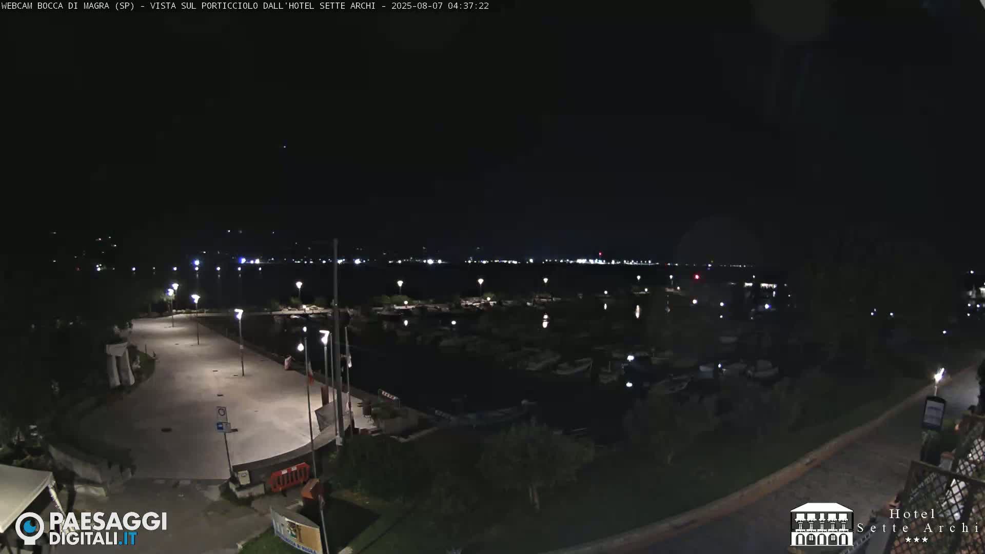 Bocca di Magra Harbor Live Cam - La Spezia, Liguria, Italy