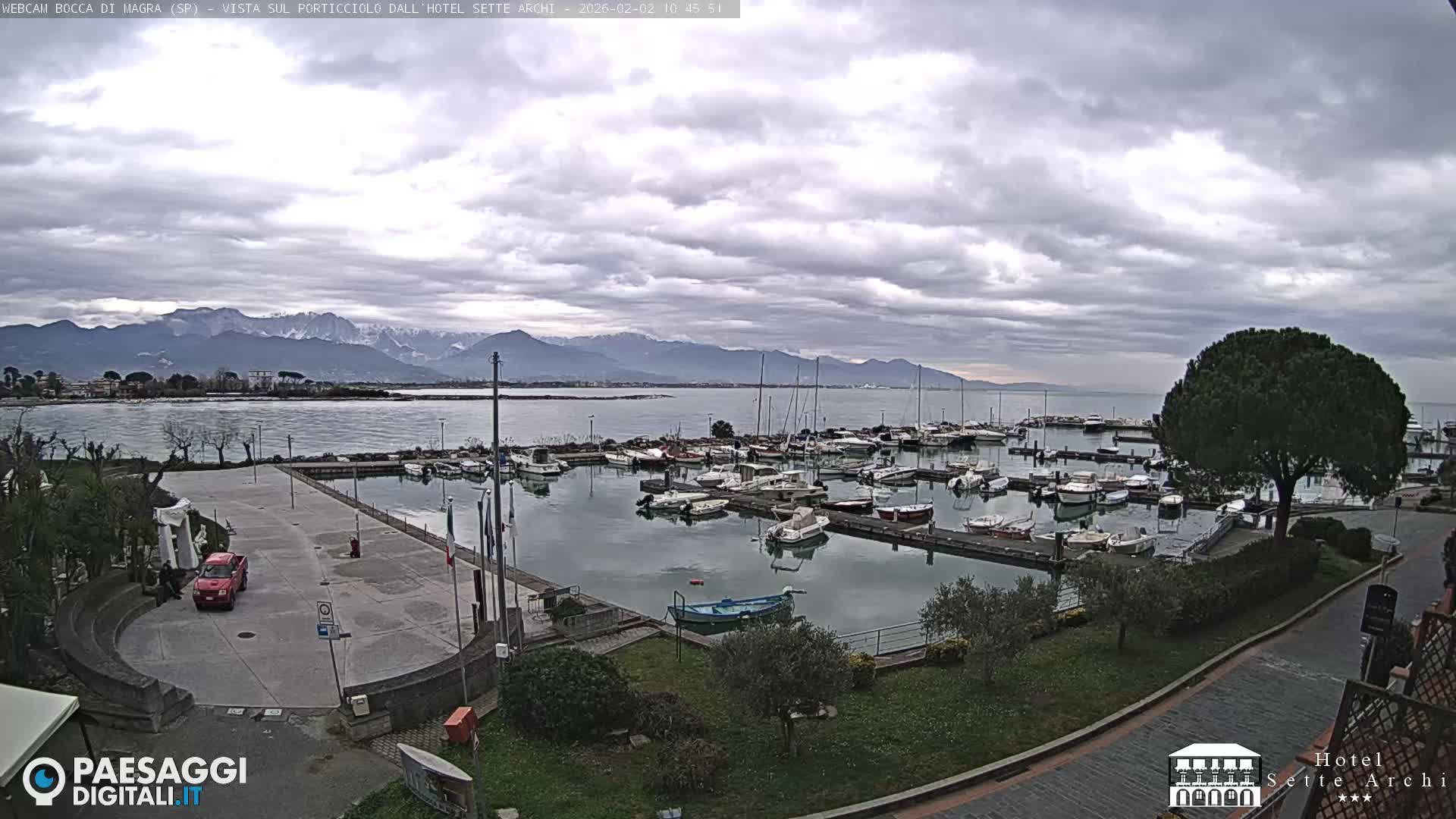  Bocca di Magra Harbor Live Cam - La Spezia, Liguria, Italy
