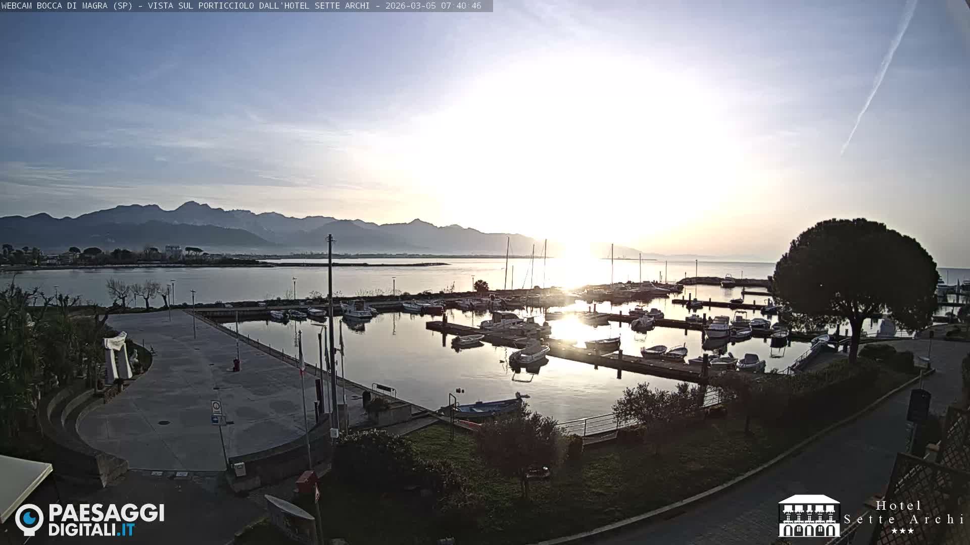  Bocca di Magra Harbor Live Cam - La Spezia, Liguria, Italy